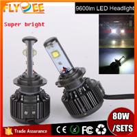 2016 Flydee most popular auto accessories V16 h7 Crees led headlight h1 h4 h7 h11 9005 9006