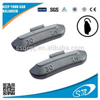 
Zinc clip on wheel weights for tyre balance

