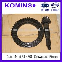 
22404-1X D44 5.38 43/8 Jeep Willys Differential Crown and Pinion Gear
