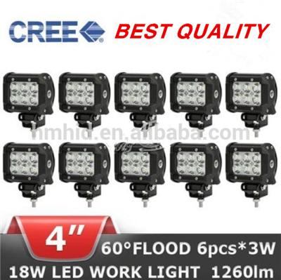 Factory price 18w 4'' USA CREE led light bar/led work light/car light