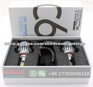 KGKIN C6 Led Car Headlight H1H3H7H13 9006 LED Bulk