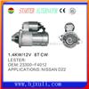 Starter Assembly Type nissa starter 23300-F4012 for Nissa D22