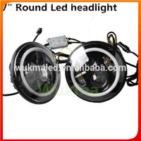 wholesale halo 7inch jeep wrangler led headlight , 45w high /low beam headlight for jeep wrangler