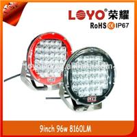 Wholesaler spot round 96W driving Work Light LED,High Bright car front headlight 9" 96W Work Light LED