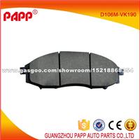 Chinese Genuine Brake Pads D1060-VK190 For Nissan Paladin