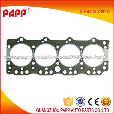 Best Price Auto Cylinder Head Gasket For 4BE1 OEM:8-94418-920-0