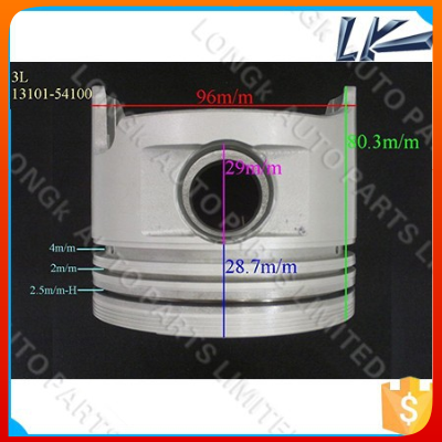 engine 3l diesel piston 13101-54170