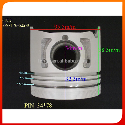 4JG2 8-97176-621-0 Engine Piston For Japanese Vehicle