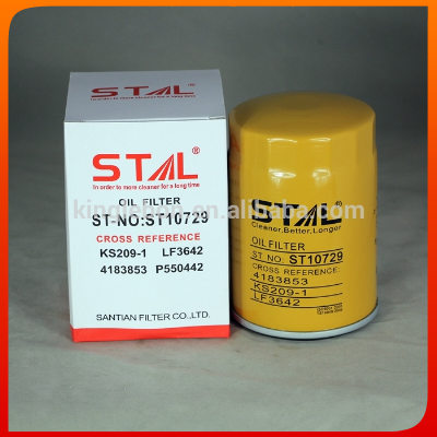 Manufacturers KS209-1 EX120 150 4BD1 4183853 hydraulic Oil Filter