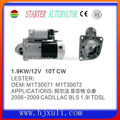 High-quality 12V rebuilt Auto starter for 2006-2009 CADILLAC BLS 1.9I TDSL M1T30071
