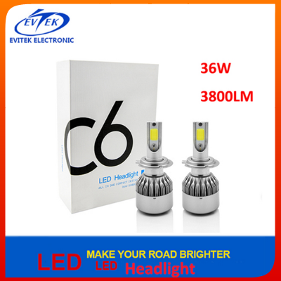 Auto Lighting 9005 HB3 9006 HB4 H11 H4 H7 Led H1 H3 Car LED Headlight 6000K Light Bulbs C6 LED