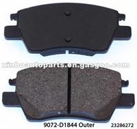 Car Brake Pads For Chevrolet Volt 23286272 D1844