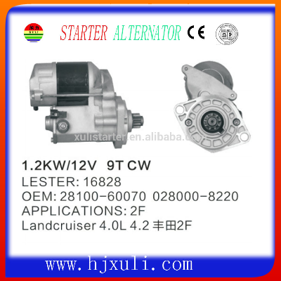 $50 OFFHot selling Landcruiser 4.0L 28100-60070 028000-8220 LESTER:16828 motor starter assembly type