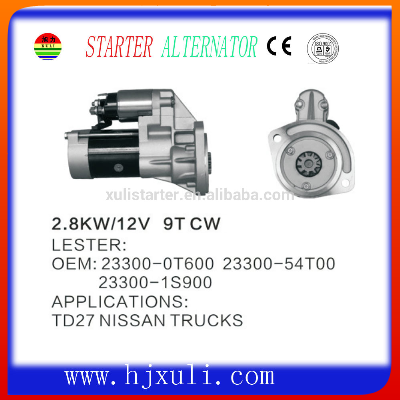 $50 OFFstarter motor auto part (23300-0T600 23300-54T00)for TD27