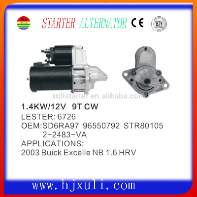 $50 OFFGood-quality 12V rebuilt Auto starter for Buick Excelle NB 1.6 HRV SD6DA97 96550792