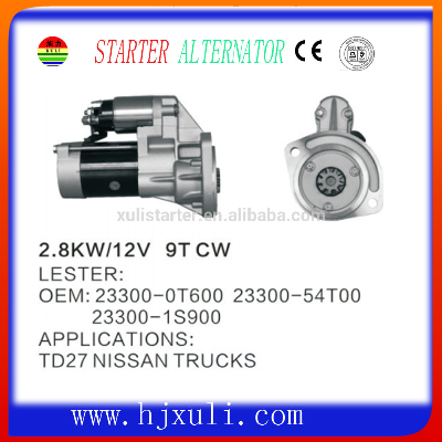 $50 OFFCheap price auto starter for NISSA TD27 23300-0T600 23300-1S900 motor starter assembly