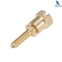 Brass Fastener Insert Knurled Threaded Shoulder ScrewkYpnpX