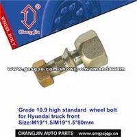 Grade 10.9 High Standard Wheel Bolt For Hyundai Truck Front