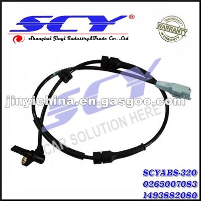 NEW Front Left ABS Sensor For PEUGEOT CITROEN FLAT OEM# 0 265 007 083 0265007083