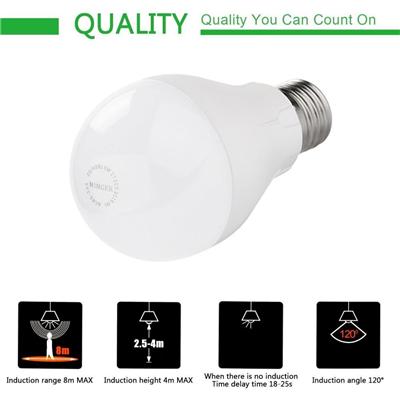 LED Globe Bulb with Microwave Motion SensorYbbBSt