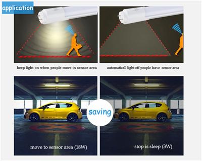 Microwave Sensor & Auto Dimming T8 LED TubeyiYYiF