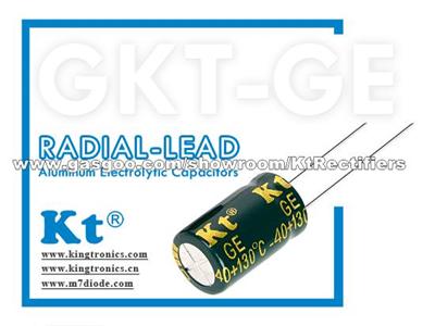 Kt Kingtronics GKT-GE Radial Aluminum Electrolytic Capacitors