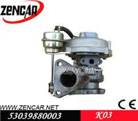 K03 turbocharged for A4 with AAZ Engine turbo 028145701R 53039880003