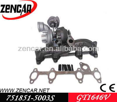 turbo for Audi A3 1.9 TDI GT1646V 751851-5003S