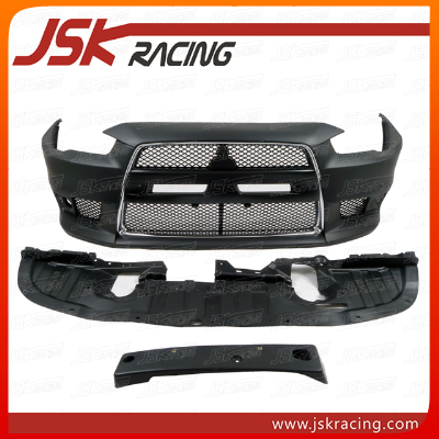 2008-2012 EVO 10 STYLE PP FRONT BUMPER LIP FOR MITSUBISHI LANCER EX