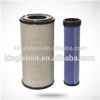 High Performance PC200-7 PC210-7 Excavator Air Filter 6D102 600-185-3100 AF25492 P777638 AF25523 P777414