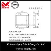 Best sale OEM B60007000 radiator for TRACTOR