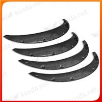 Carbon Fiber Racing Front&Rear Car Wheel Fender Flares Eyebrow Protector Wheel Arch Universal Fender Flare