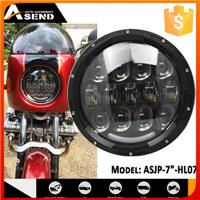 new 7 inch led chrome black round motorcycle led headlight for Harley Davidson models