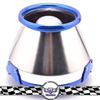 76-100mm neck short cone aluminum heat shield cold air Intake filter