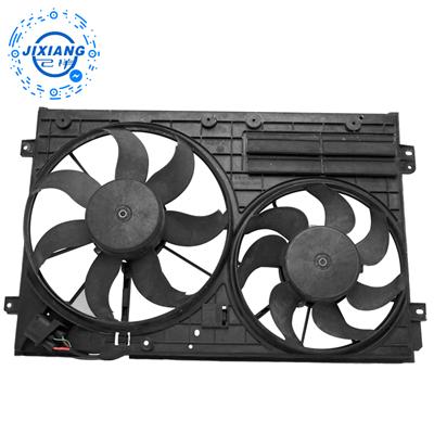 Condenser Cooling Fan For A3 8P SEAT Altea Passat 370W 360/290MM 1K0121205J 1K0121207AD/AB 1K0959455N/DT/FJ