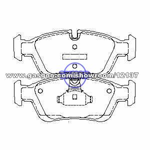 BMW 3 Z3 Z4 318ti 323Ci 323ic 325Ci 325xi 328ic 328is Brake Pad FMSI:7649-D781 7847-D781 OEM:34116761244 FDB1300 TRW:GDB1348 WVA:21912 21913 D781