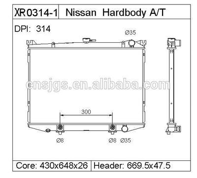 RAIDAITOR FOR NISSAN86~97 HARDBODY DPI:314