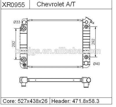 radiator for chevrolet C/K SERIES PICKUPS 85~96 DPI:955