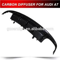 DUAL CARBON REAR DIFFUSER LIP FOR AUDI A7 S7 2014 UP