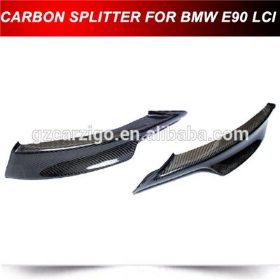 Front Splitters Lip Flaps Carbon Fiber Fit For BMW E90 LCI M Tech M-Sport Bumper (Fits: BMW)