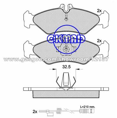 MERCEDES BENZ SPRINTER 2-T BOX BUS Platform/Chassis Sprinter VW LT Mk II Box BUS Platform/Chassis Brake Pad FMSI:7850-D951 8753-D1545