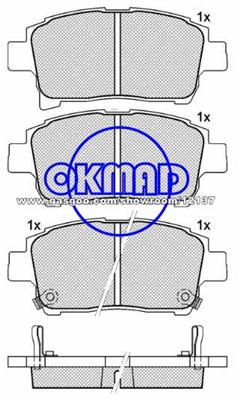 ASTON MARTIN CYGNET FAW TIANJIN VELA TOYOTA AXIO/ALTIS COROLLA ECHO IQ PRIUS RUNX YARIS/VITZ SCION IQ Brake Pad FMSI:7695-D990 8796-D990