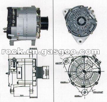 NEW HNROCK 28V 55A ALTERNATOR JFZ2902SC S00004890 FOR SHANG CHAI SC27G ENGINE ALTERNATOR