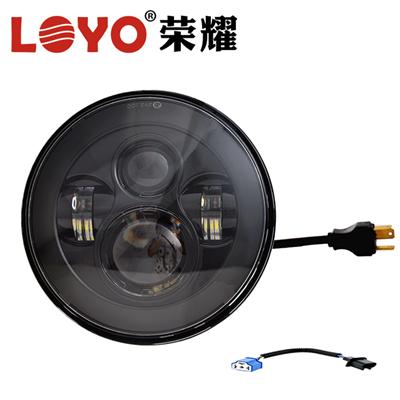 Offroad 7 inch round led headlight 12v 24v driving head light for jeep