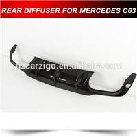 Carbon Fiber Rear Lip Diffuser Fit For Mercedes Benz W204 C63 AMG Bumper 12-14 (Fits: C63 AMG)