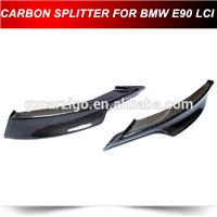 Front Splitters For BMW E90 M-Sport M Tech Bumper LCI 09-11 Carbon Fiber