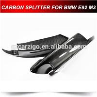 DRY CARBON FIBER FRONT BUMPER SPLITTER LIPS FOR BMW E90 E92 E93 M3