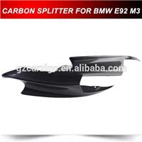 BLK CARBON FIBER FRONT SPLITTER BUMPER SPOILER LIP FOR 07-12 BMW E90 E92 E93 M3