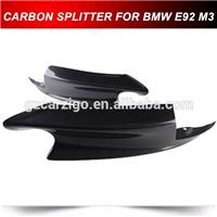 Front Splitters Carbon Fiber Flaps Fit For BMW 3 Series E90 E92 M3 coupe