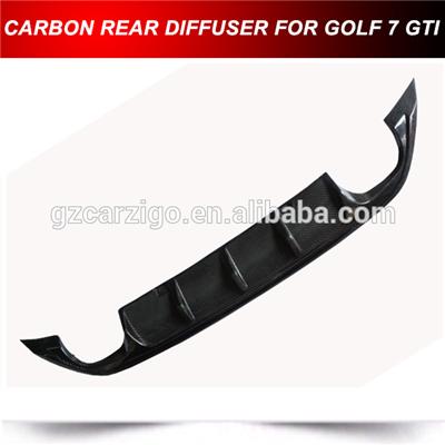 CARBON FIBER REAR BUMPER LIP SPOILER DIFFUSER FOR VW GOLF 7 MK7 GTI